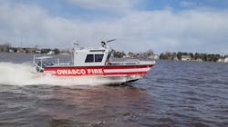 Lake Assault Boats has delivered this 26-foot fire and rescue craft to the Owasco Fire Department in Auburn, NY to serve on Owasco Lake, one of upstate NY&rsquo;s Finger Lakes.
