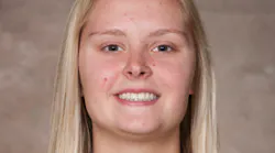 Alexis Joyce, a former college hockey standout who now works as a firefighter for the Bemidji, MN, Fire Department.