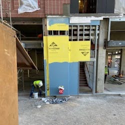 FDC? Maybe. If you are connecting here, water needs to be confirmed on every floor as you make your way to the fire floor. Carry some caps, too, as they may be missing. FDC? Maybe. If you are connecting here, water needs to be confirmed on every floor as you make your way to the fire floor. Carry some caps, too, as they may be missing.