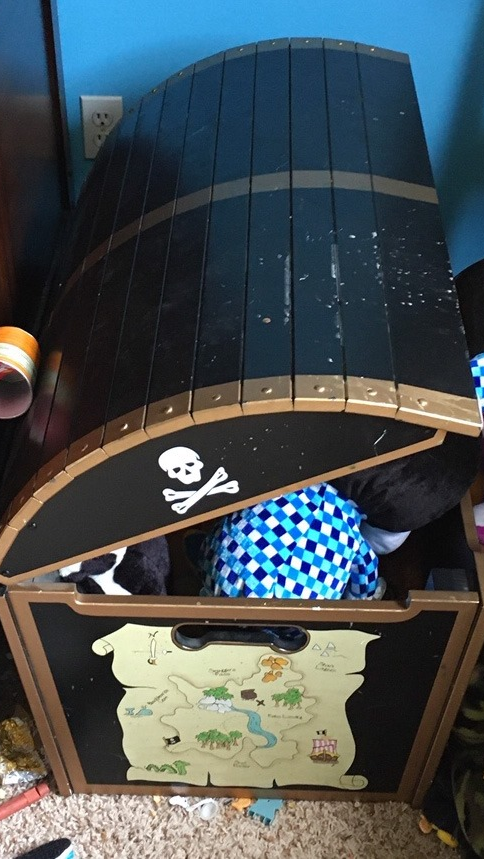 Snohomish County, WA, Fire District 7 firefighters rescued a girl who was inside a toy trunk as they battled a Monroe house fire early Sunday.