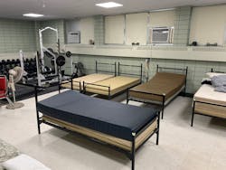 Avoid this! NFPA 1581 requires 60 square feet per bunk. Propper bunk placement allows for social distancing even when resting. Avoid this! NFPA 1581 requires 60 square feet per bunk. Propper bunk placement allows for social distancing even when resting.