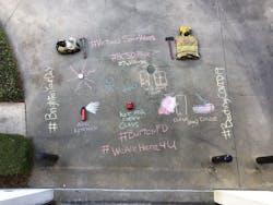 Burton Fire District participates in the community’s Chalk Your Walk Beaufort virtual outreach and a local schools Virtual Spirit Week challenge. Burton Fire District participates in the community’s Chalk Your Walk Beaufort virtual outreach and a local schools Virtual Spirit Week challenge.