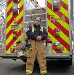 Passaic, NJ, firefighter Israel Tolentino.