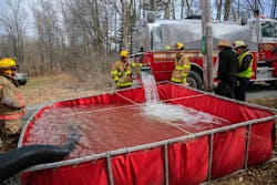 Tankers and tanker shuttles must be made ready to be activated in the event of a rural fire. This can include setting up tankers with quick couplings to quickly load and offload water.