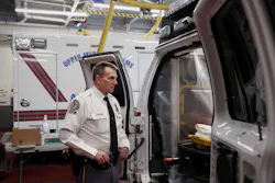 Upper Merion Township's police chief and director of public safety, Thomas Nolan, inside the Upper Merion Fire and EMS station.