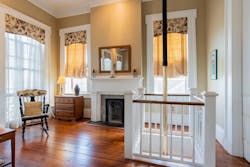 The original fire pole was missing and a brass pole was purchased to replace it. The original fire pole was missing and a brass pole was purchased to replace it.