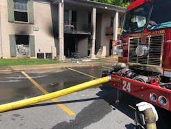 Firefighters were able to contain the Clarkston fire to the apartment where it broke out, but 13 people were left homeless. Firefighters were able to contain the Clarkston fire to the apartment where it broke out, but 13 people were left homeless.