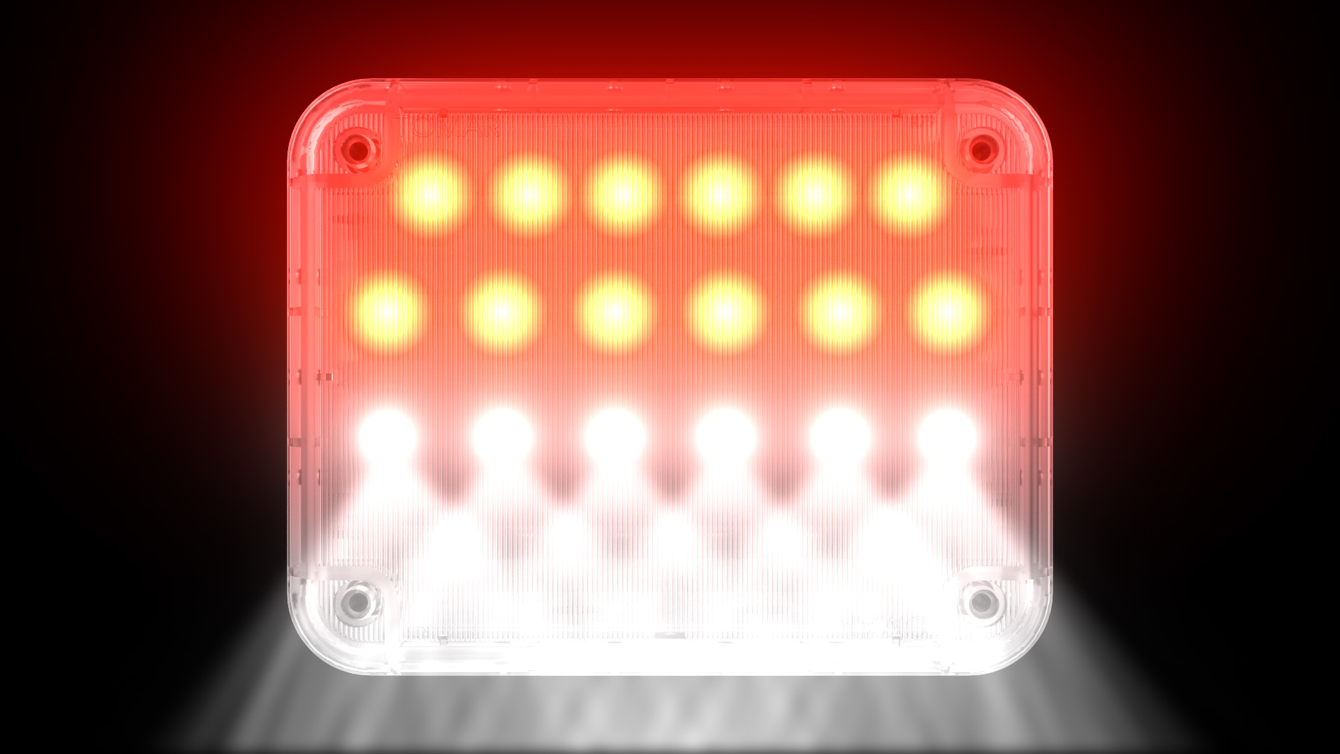 R79 Top Red Bottom White Angled