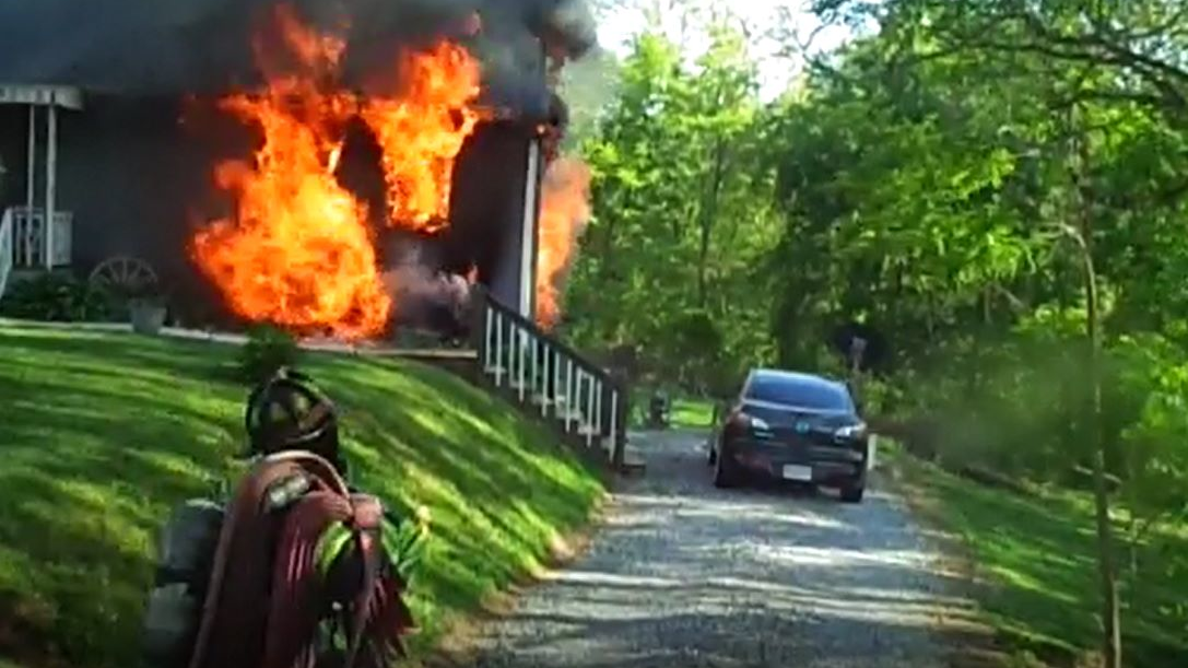 Three Bedford, VA, firefighters were injured during a blaze at a single-story home in Bedford County on Saturday.