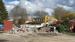 Station 63 of Clark County, WA, Fire District 6 is demolished after the opening of a new, modern firehouse.