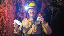 Illinois Valley, OR, Fire District firefighter Devin Tandy. Illinois Valley, OR, Fire District firefighter Devin Tandy.