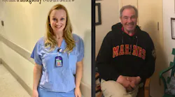 Deirdre Taylor and her rescuer, FDNY firefighter Eugene Pugliese.