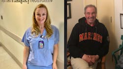 Deirdre Taylor and her rescuer, FDNY firefighter Eugene Pugliese. Deirdre Taylor and her rescuer, FDNY firefighter Eugene Pugliese.