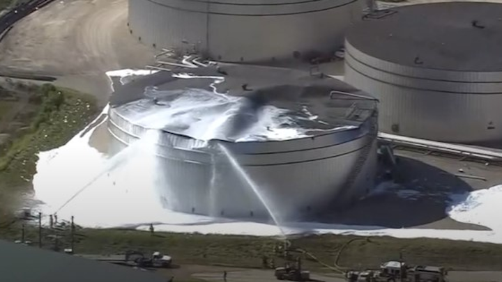 Two Workers Hospitalized Following Oil Tank Explosion | Firehouse