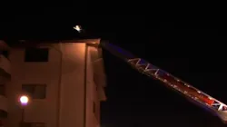 Hayward, CA, firefighters around a dozen residents from third-floor apartments after the building caught fire early Monday.