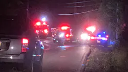 Irondale, AL, and Rocky Ridge firefighters rescued 10 boaters and a dog who were clinging to trees along the banks of the Cahaba River after their inflatable boat took on water Saturday.