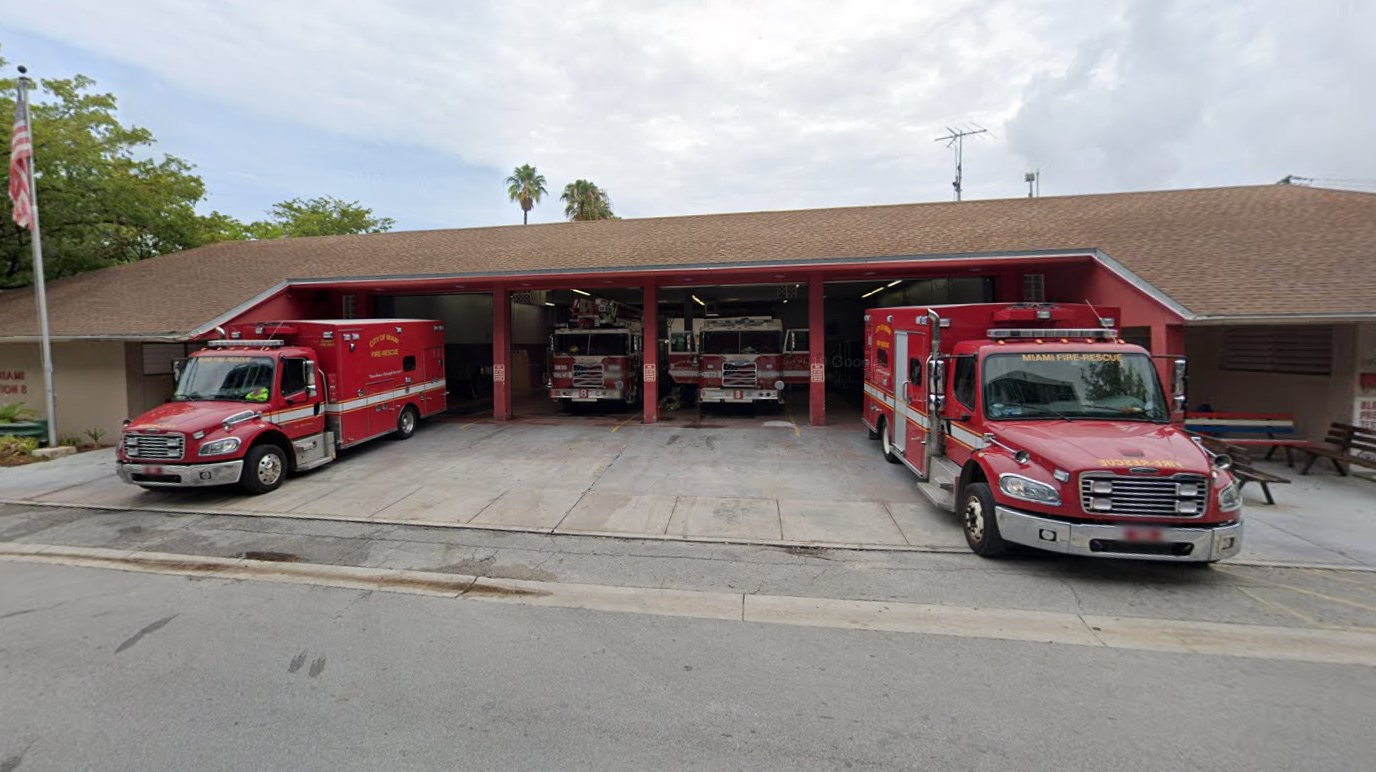 Miami Fire-Rescue's Station 8 in Coconut Grove.