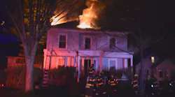 Rochester, NY, firefighters battle a two-alarm house blaze, the first of back-to-back fires crews tackled early Thursday.