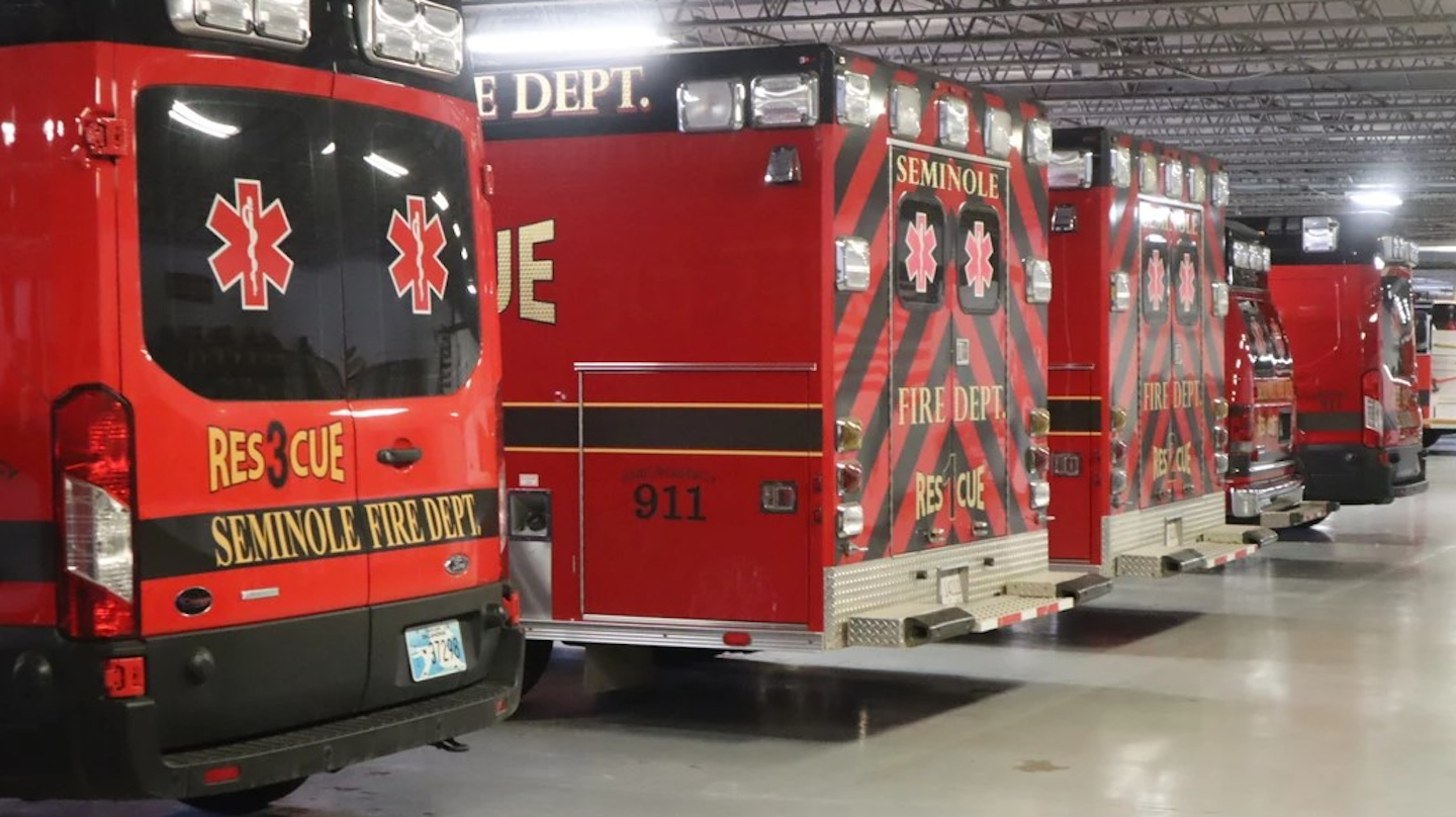 OK Ambulance Struck in HitandRun Crash on Way to Call Firehouse