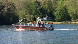 The Sherman, CT, Fire Department unveiled its newly purchased, 22-foot fire/rescue boat.