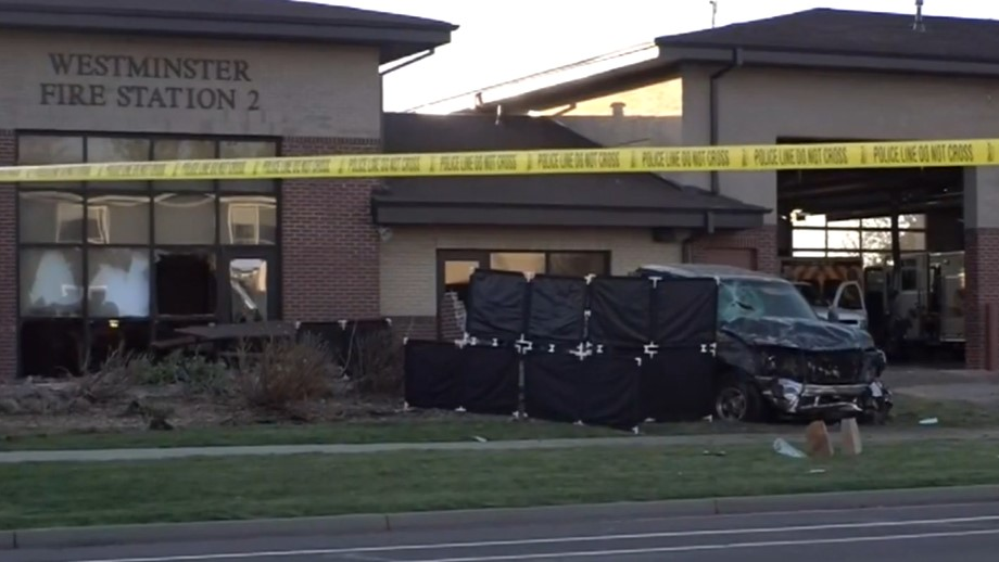 Two people were killed after they crashed an allegedly stolen vehicle into a Westminster, CO, fire station following a police chase early Thursday.