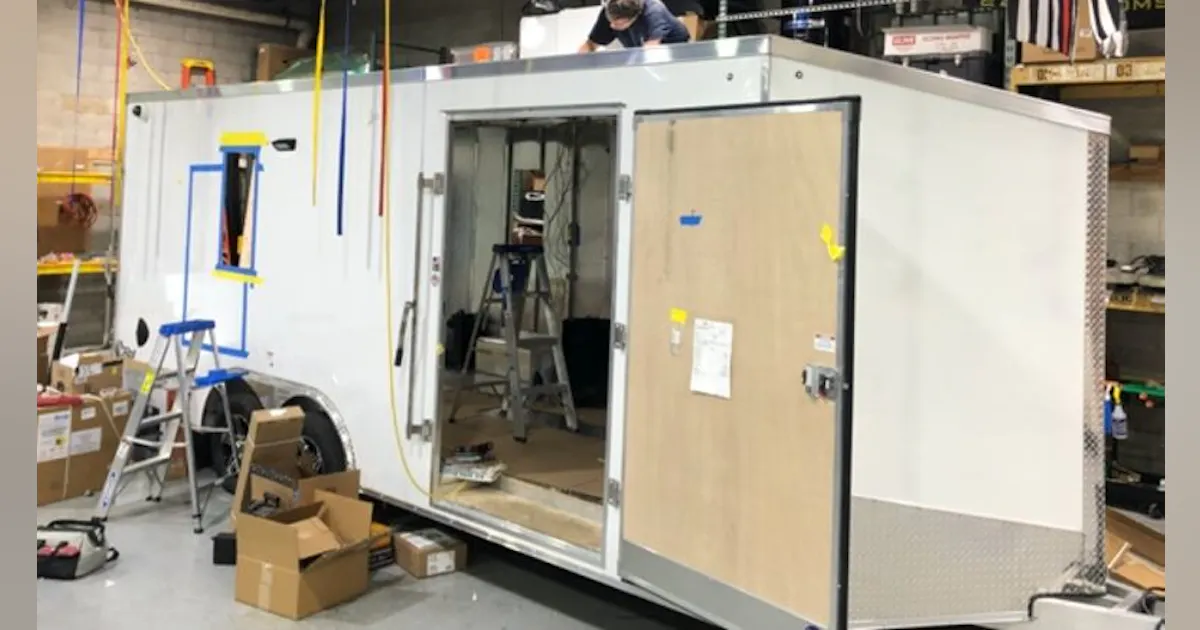 Fill Testing Trailer Firefighters Building COVID-19 Testing Trailers | Firehouse