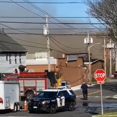 Fall River, MA, firefighters battled a three-alarm blaze at vacant three-story mill Tuesday.