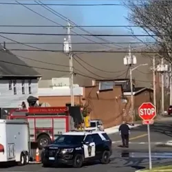 Fall River, MA, firefighters battled a three-alarm blaze at vacant three-story mill Tuesday. Fall River, MA, firefighters battled a three-alarm blaze at vacant three-story mill Tuesday.