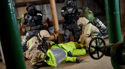 The MT94 is worn by FDNY's hazmat rapid-intervention team (HM R.I.T.) to respond to injured members of a mitigation team. The MT94 replaced the NFPA 1991 (Level A) for life-safety operations that require vapor-protective clothing for all units in the Hazmat Response Group.
