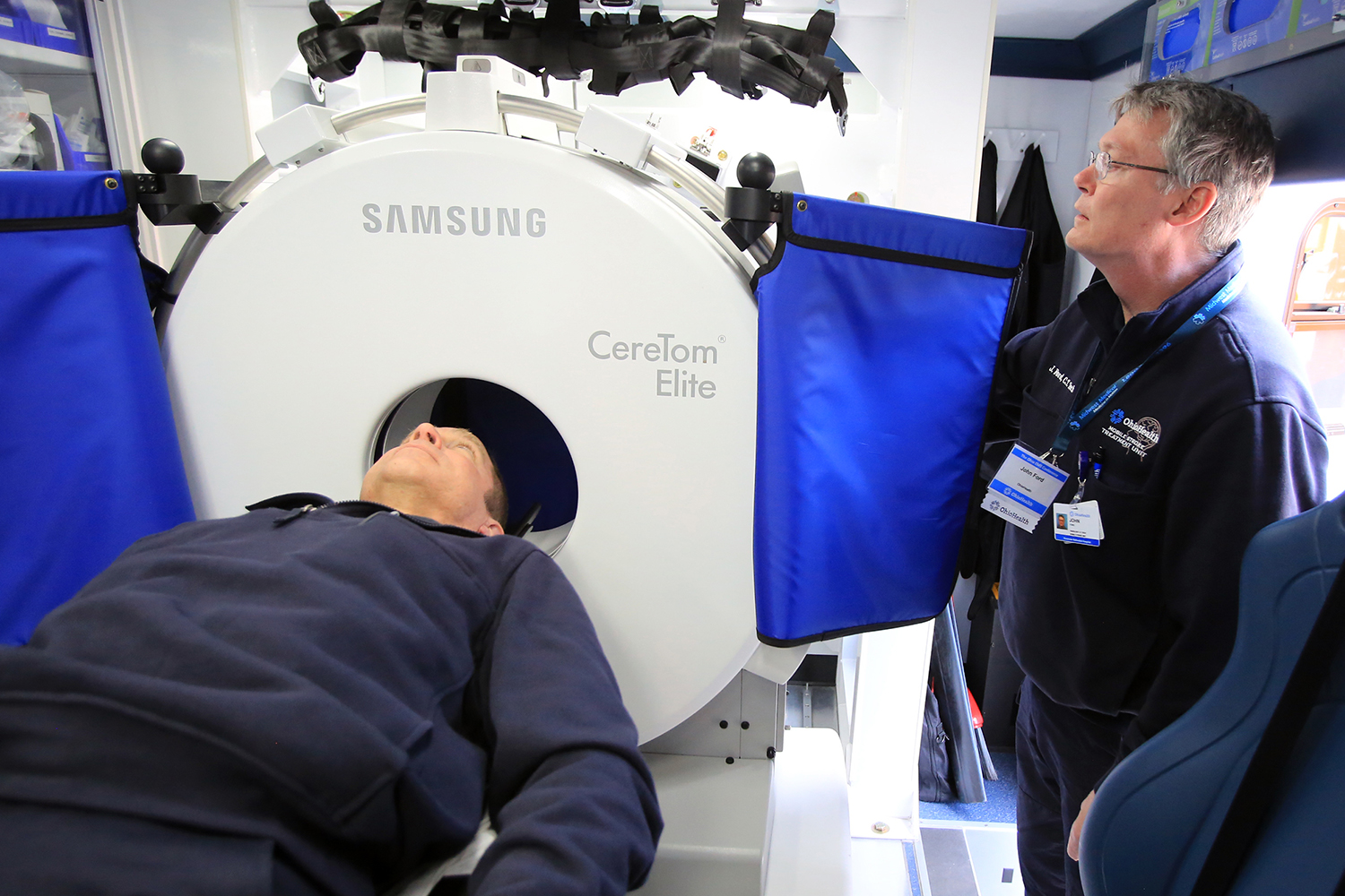 The onboard CT scanner of the Columbus, OH, Division of Fire&rsquo;s Mobile Stroke Treatment Unit (MSTU) can permit the identification of a blood clot and the administering of clot-busting medication in as much as a half-hour more quickly than if a patient must be transported to a hospital for a CT scan.