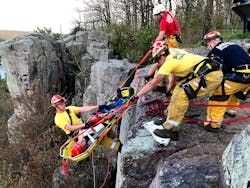 Fitness training for technical rescues, including rope rescues, and fitness training for conventional firefighting have common elements. That said, the importance of core endurance&mdash;not just core strength&mdash;might be increased for the former.