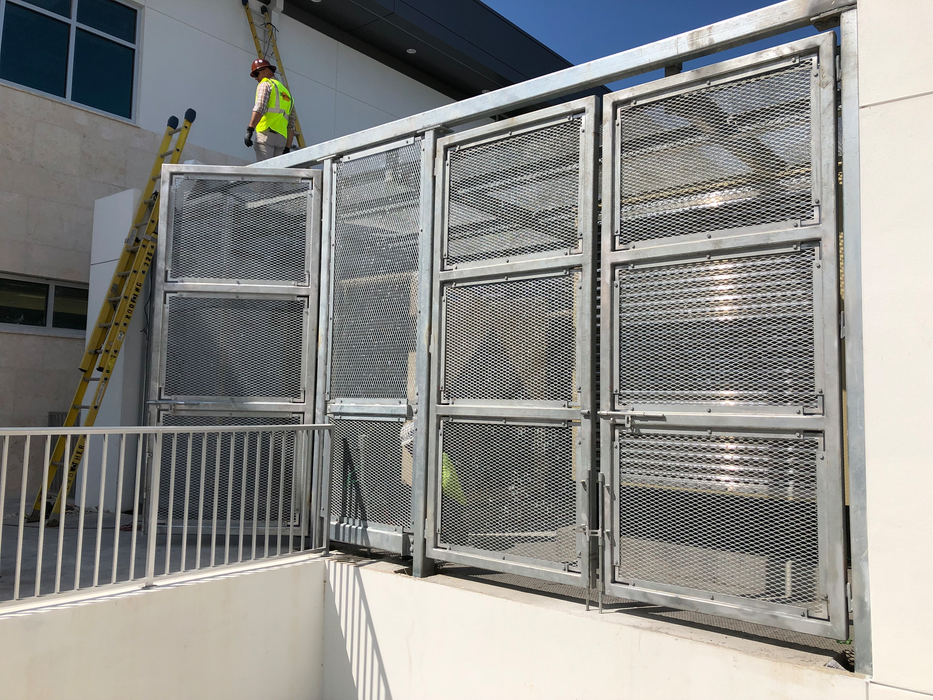 High-wind hazard is among six climatic threats to the built environment that must be considered in a basic assessment of the vulnerabilities of a future fire station or other public safety facility. All of the exterior mechanical, electrical and plumbing elements of the Naples, FL, Fire Station No. 1 are protected from impact of wind-borne debris.