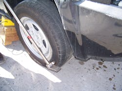 The age-old technique of puncturing the sidewall of a tire to deflate won’t be as effective when encountering the thick, reinforced, multi-ply sidewall of a run-flat tire. The age-old technique of puncturing the sidewall of a tire to deflate won’t be as effective when encountering the thick, reinforced, multi-ply sidewall of a run-flat tire.