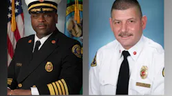 Seattle Fire Chief Harold D. Scoggins (left) and Deputy Chief, Operations, Ronald R. Mondragon.