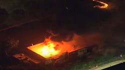 Protesters set fire to the Atlanta Wendy&apos;s late Saturday where a 27-year-old black man was fatally shot by police Friday.