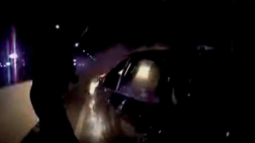 An Atlantic City, NJ, EMT, two police officers and a pair of fishermen pulled an unconscious driver from a burning car after an accident early Saturday.