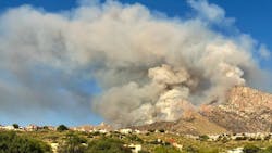 Repeated illegal drone flights have hampered firefighters battling the Bighorn Fire, which has burned more than 2,500 acres in Pima County, AZ, since June 5. Repeated illegal drone flights have hampered firefighters battling the Bighorn Fire, which has burned more than 2,500 acres in Pima County, AZ, since June 5.