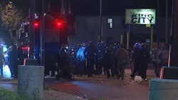 Two New York State Police troopers and a Buffalo police officer were struck by an SUV on Monday. Two New York State Police troopers and a Buffalo police officer were struck by an SUV on Monday.