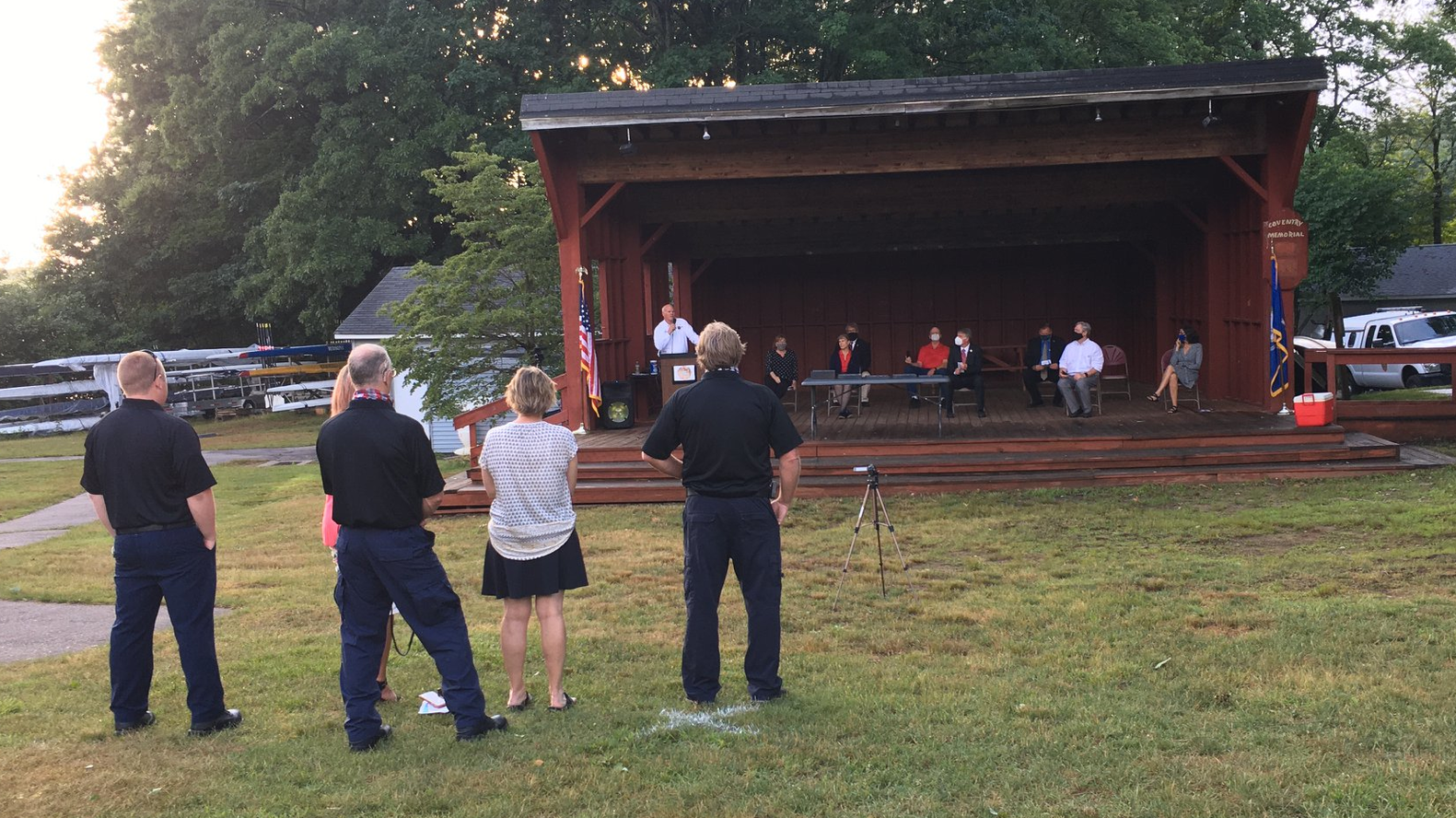 The Town of Coventry, CT, Fire/EMS held a swearing-in ceremony for its interim officers Monday.
