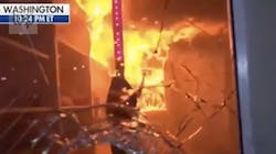 A fire was started in the basement of historic St. John’s Episcopal Church in Washington, D.C., on Sunday. A fire was started in the basement of historic St. John’s Episcopal Church in Washington, D.C., on Sunday.