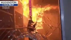 A fire was started in the basement of historic St. John’s Episcopal Church in Washington, D.C., on Sunday. A fire was started in the basement of historic St. John’s Episcopal Church in Washington, D.C., on Sunday.