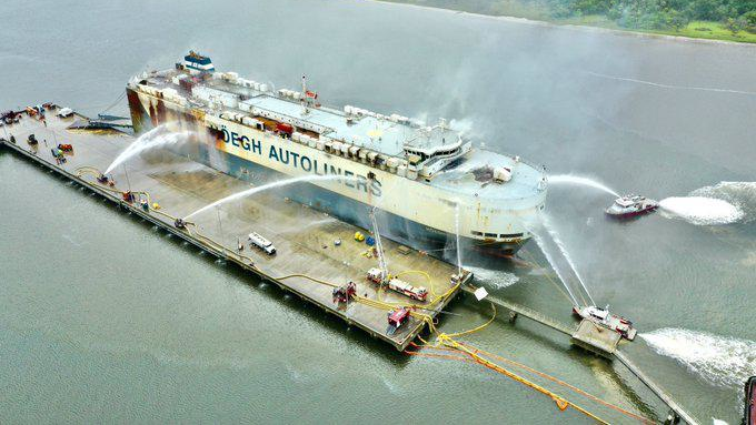 FL Cargo Ship Fire that Injured Nine FFs Extinguished Firehouse