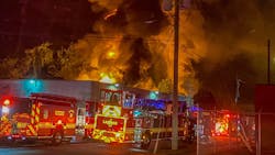 Around 60 Jacksonville, FL, firefighters were able to save the back half of the building as a commercial building partially destroyed a structure early Friday. Around 60 Jacksonville, FL, firefighters were able to save the back half of the building as a commercial building partially destroyed a structure early Friday.