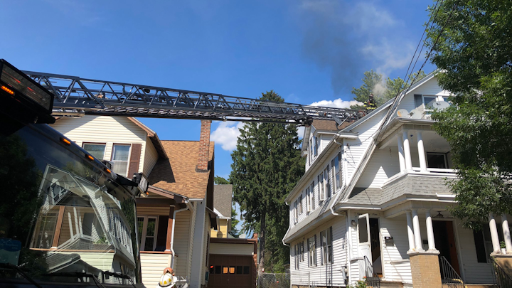 Ma Firefighters Injured Ventilating Burning Three Story House Firehouse