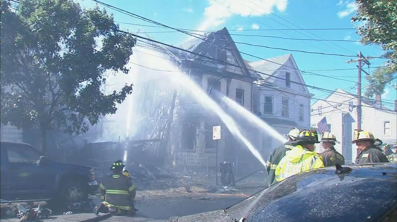 NJ Firefighter Injured in Blaze that Collapses House | Firehouse