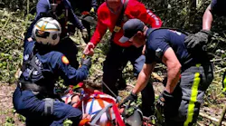 Firefighters from Margate-Coconut Creek, FL, Fire Rescue and other departments rescued an injured pilot whose helicopter crashed in a remote area of a park in Coconut Creek on Thursday.
