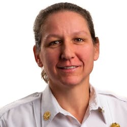 Interim Charlottesville, VA, Fire Chief Emily Pelliccia. Interim Charlottesville, VA, Fire Chief Emily Pelliccia.