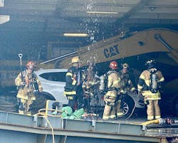 The cargo ship was packed with 2,400 vehicles and the fire unin president said it was like battling a junkyard fire inside a ship. The cargo ship was packed with 2,400 vehicles and the fire unin president said it was like battling a junkyard fire inside a ship.