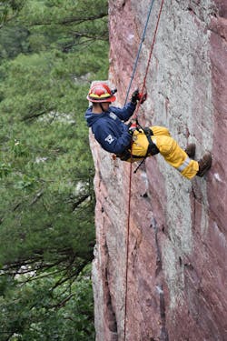 Being over the edge of a cliff or a building—or in a confined space or in rough water—likely will increase heart rate and raise stress level. Breathing capacity is critical to mitigating these things as much as possible. Squats, walking dumbbell lunges and lat pull-downs are among the exercises that help to improve breathing capacity. Being over the edge of a cliff or a building—or in a confined space or in rough water—likely will increase heart rate and raise stress level. Breathing capacity is critical to mitigating these things as much as possible. Squats, walking dumbbell lunges and lat pull-downs are among the exercises that help to improve breathing capacity.