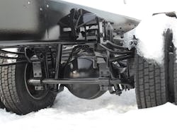 Suspension systems on commercial vehicles can consist of such components as leaf springs, air bags, sway bars, walking beams and spring hangers. Rescuers must be able to identify secure points of stabilization when limiting vehicle movement during the extrication. Suspension systems on commercial vehicles can consist of such components as leaf springs, air bags, sway bars, walking beams and spring hangers. Rescuers must be able to identify secure points of stabilization when limiting vehicle movement during the extrication.